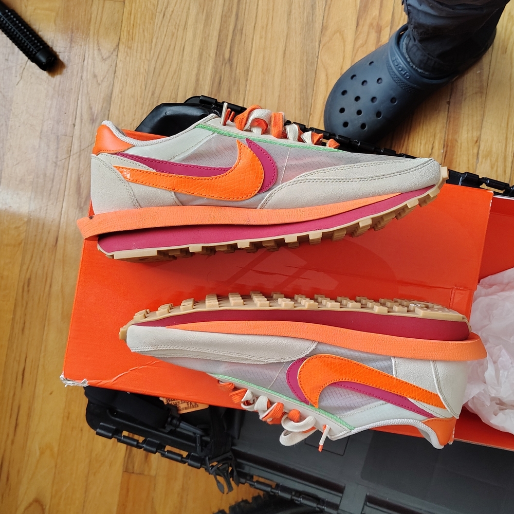 Nike Beige and Orange Sneakers